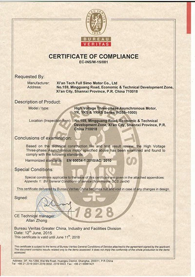 AC Three-Phase Synchronous Motor (3200KW) for Drive Ventilation Fan AC Three-Phase Synchronous Motor (3200KW) for Drive Ventilation Fan